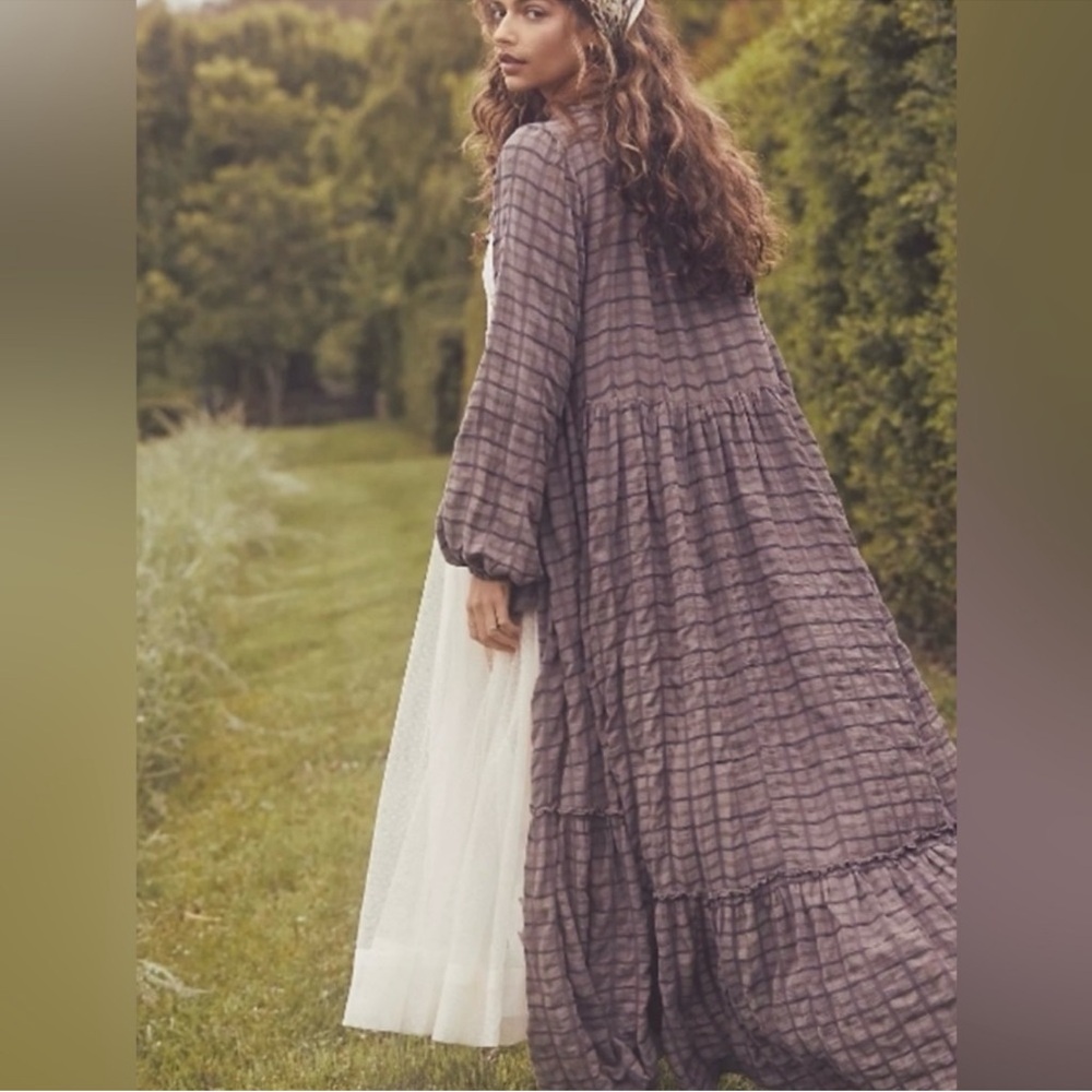 Free People Edie Tiered Maxi Dress in Horseshoe. Size Large. - Picture 2 of 5